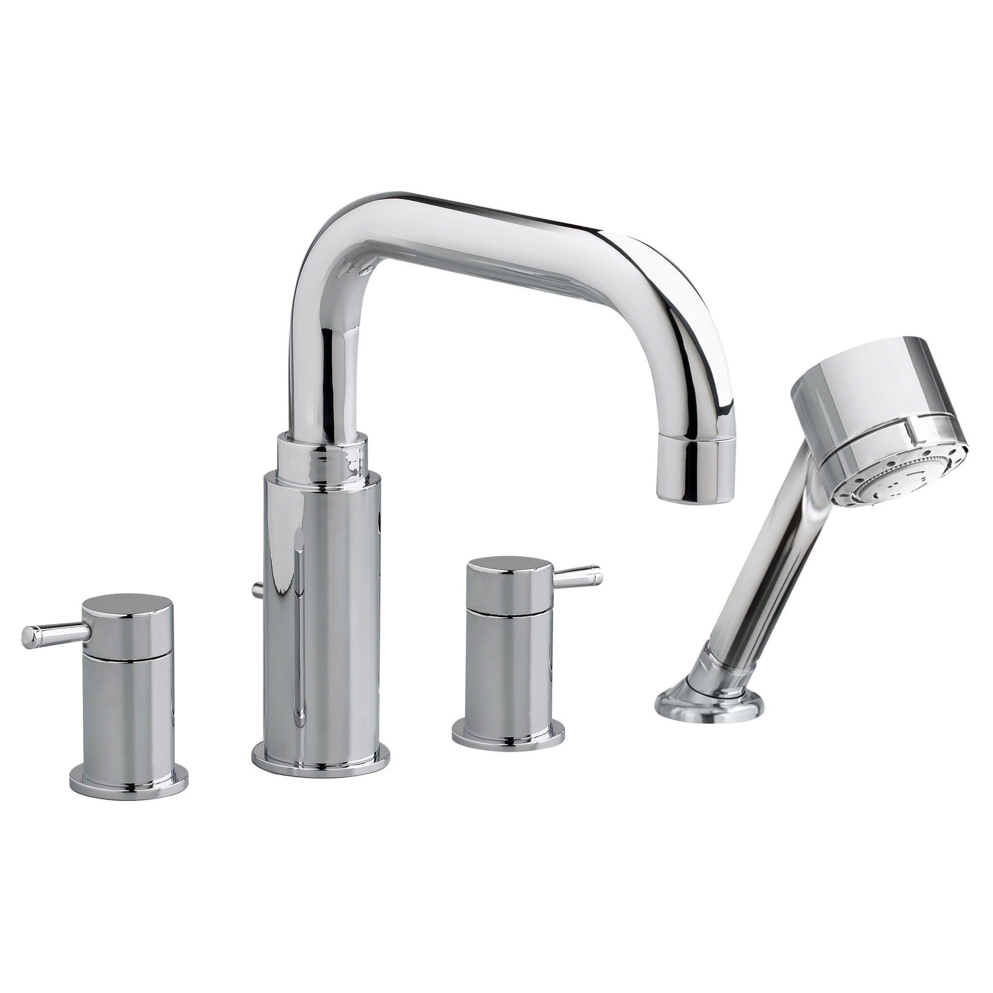 Serin® Bathtub Faucet With Lever Handles and Personal Shower for Flash® Rough-In Valve